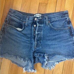 AGOLDE Parker long denim shorts